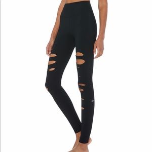 Alo high waist ripped warrior legging